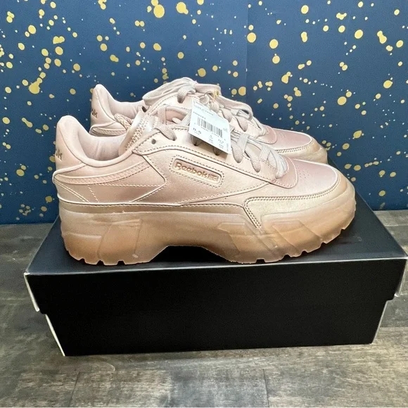 Reebok Classic Leather Cardi B Rose Gold Rose Gold Reebok Club